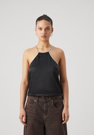 NA-KD CONTRAST DETAILED - Μπλούζα - black