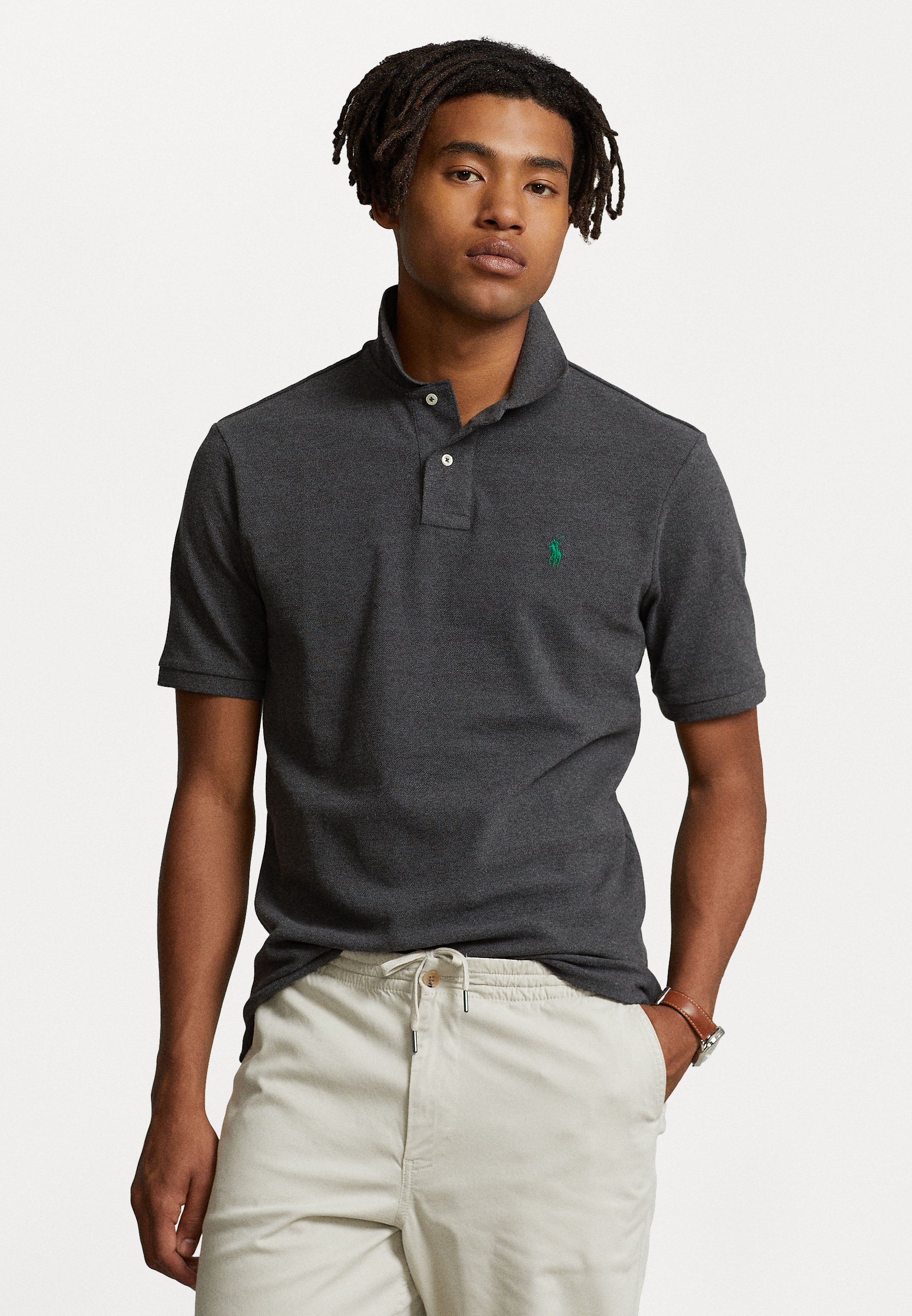 Polo Ralph Lauren SLIM FIT MESH POLO SHIRT - Polo shirt - barclay