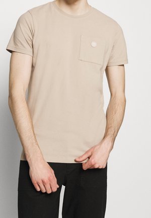 Jednoduché tričko - beige