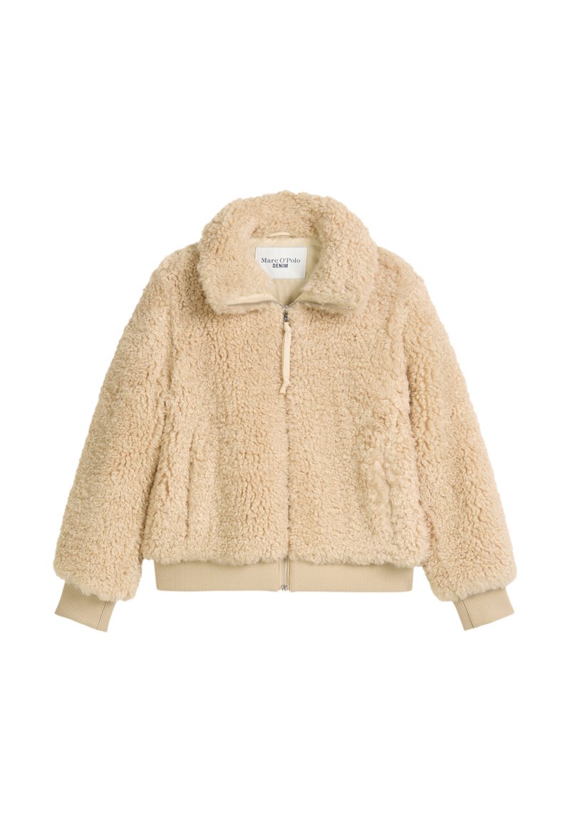 Marc O’Polo DENIM Fleecejas zandkleur