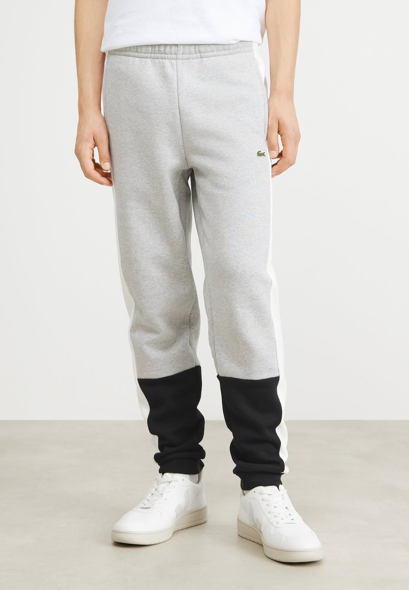 Lacoste UNISEX Tracksuit bottoms light grey/black/white/light grey
