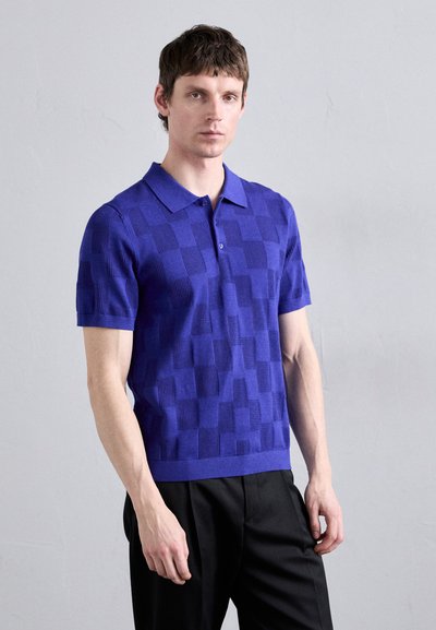 J.LINDEBERG REYMOND STACKED BRIDGE - Polo shirt - clematis blue