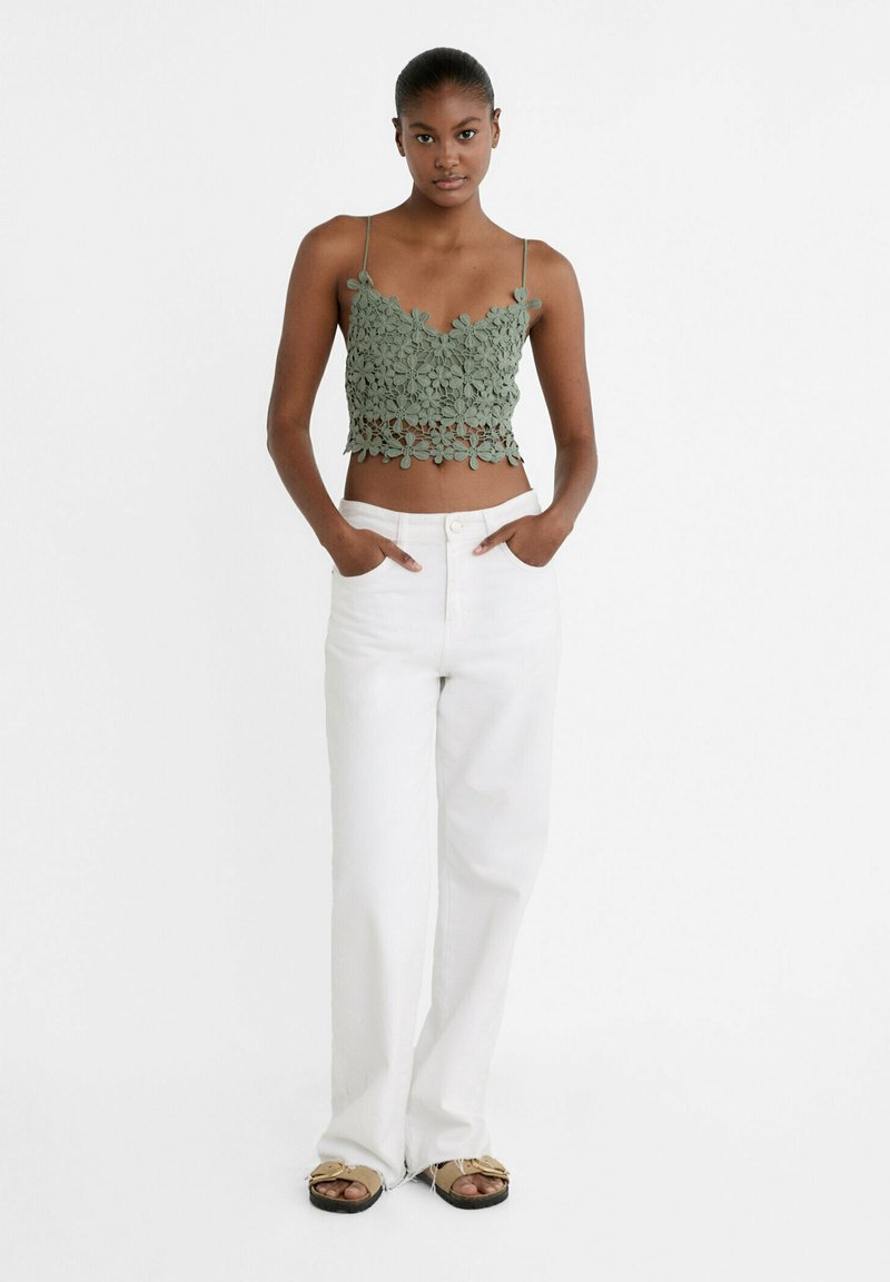 Stradivarius MIT TRÄGERN - Top - light green/hellgrün - Zalando.de 