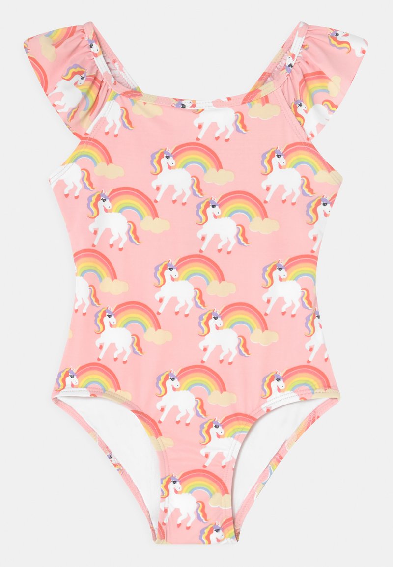 Lindex SWIMSUIT RAINBOW UNICORN Swimsuit light pink/pink Zalando.de