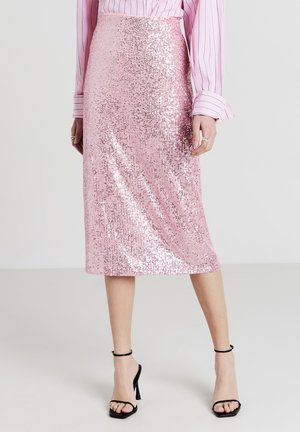 PAILLETTES - Bleistiftrock - rosa confetto