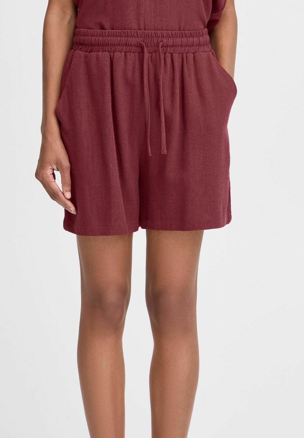 BYFILINEN - Shorts - tawny port