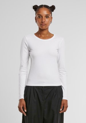 Topper langermet - white