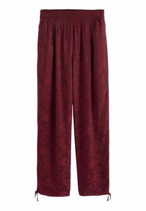 TALL FIT-SATIN JACQUARD - Stoffhose - plum purple