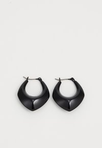 POINTED PUFFY HOOP - Kõrvarõngad - black