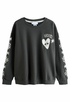 EMBROIDERED  - Sweater - charcoal grey