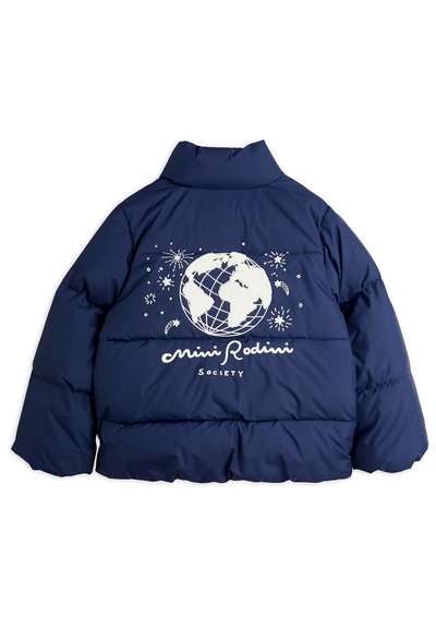 Mini Rodini SOCIETY CITY PUFFER JACKET UNISEX - Chaqueta de invierno - blue