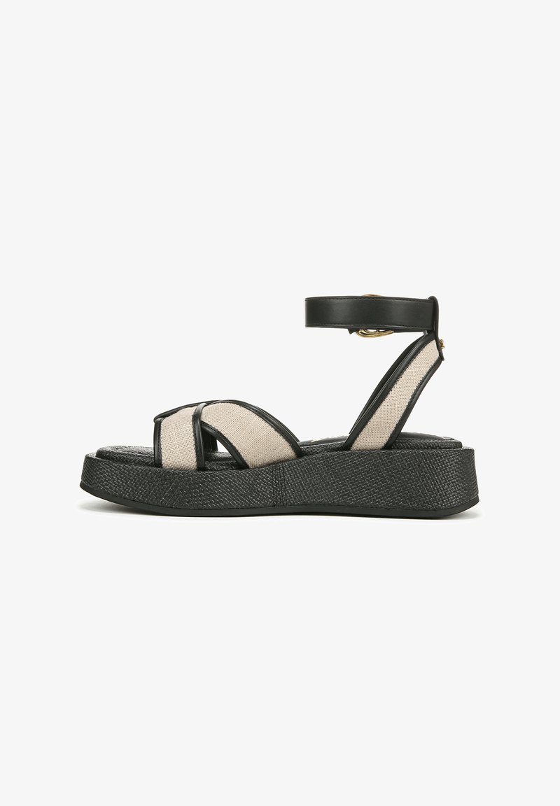 Sam Edelman STRAPPY - Sandali con plateau - natural black