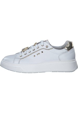 E409975D - Sportieve veterschoenen - bianco mirror