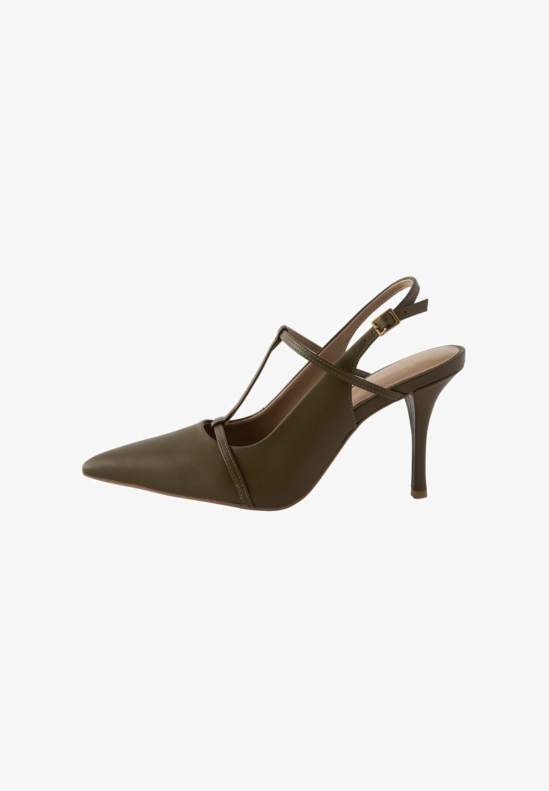 Next REGULAR FIT - Decolleté - khaki green