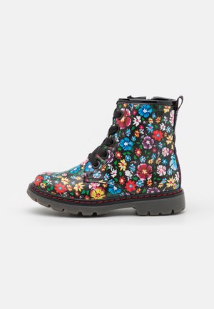 Lace-up ankle boots - black/multi-coloured