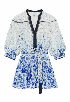 Reiss, REGULAR FIT - ANISA FLORAL-PRINT BELTED MINI DRESS . - Vestido informal - ivory blue