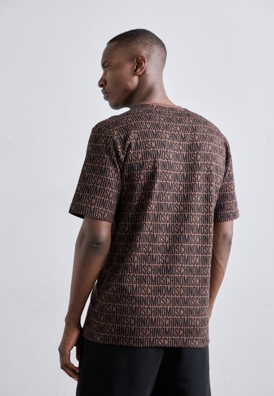 MOSCHINO Μπλουζάκι με στάμπα - fantasia marrone