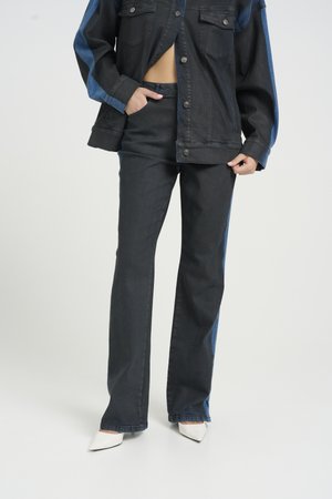TIMMIE - Jean droit - blue/black washed