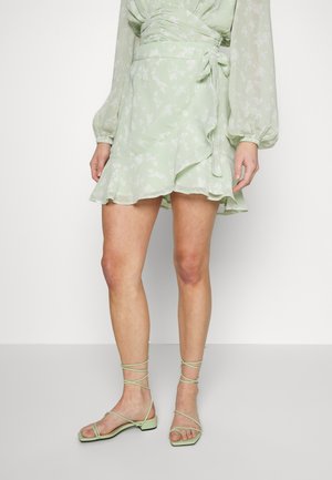 Gina Tricot Gonna a portafoglio - green
