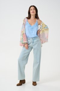 Cream CRDAZE  - Nyári dzseki - tea green flower patchwork