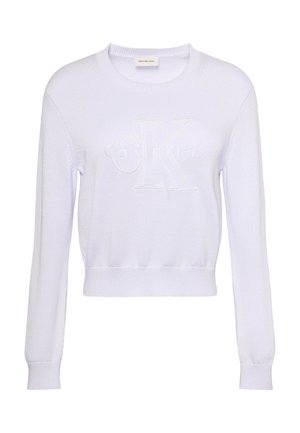 Calvin Klein Jeans, LOGO OUTLINE TOP - Strickpullover - lacey lilac