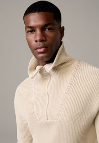 Strellson TROYER ARTEM - Strickpullover - hellbeige