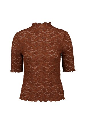 zero SPITZEN MIT STEHKRAGEN - Blouse - cappuccino