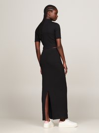 Tommy Jeans BADGE SKIRT - Fustă tip creion - black