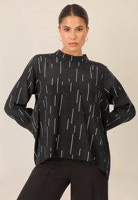 Apart BEDRUCKTE  - Blusa - schwarz creme