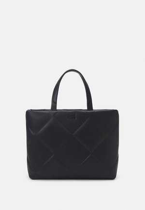 Calvin Klein QUILT LARGE SHOPPER - Shopping bag - black