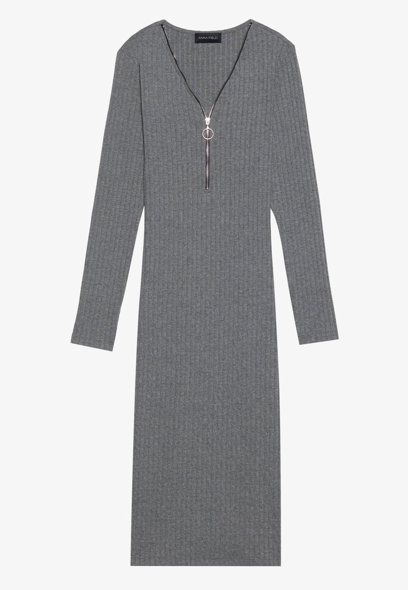 Anna Field Etui-jurk donkergrijs gemêleerd Anna Field Etui-jurk donkergrijs gemêleerd