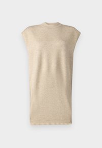 VICOMFY O-NECK OVERSIZE VEST - Top - natural melange