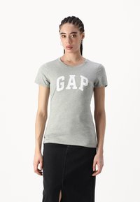 GAP FRANCHISE TEE 2 PACK - Triko s potiskem - grey/black