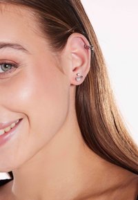Lucardi HELIXPIERCING 2RIJ BOL/GLAD - Oorbellen - silver-coloured