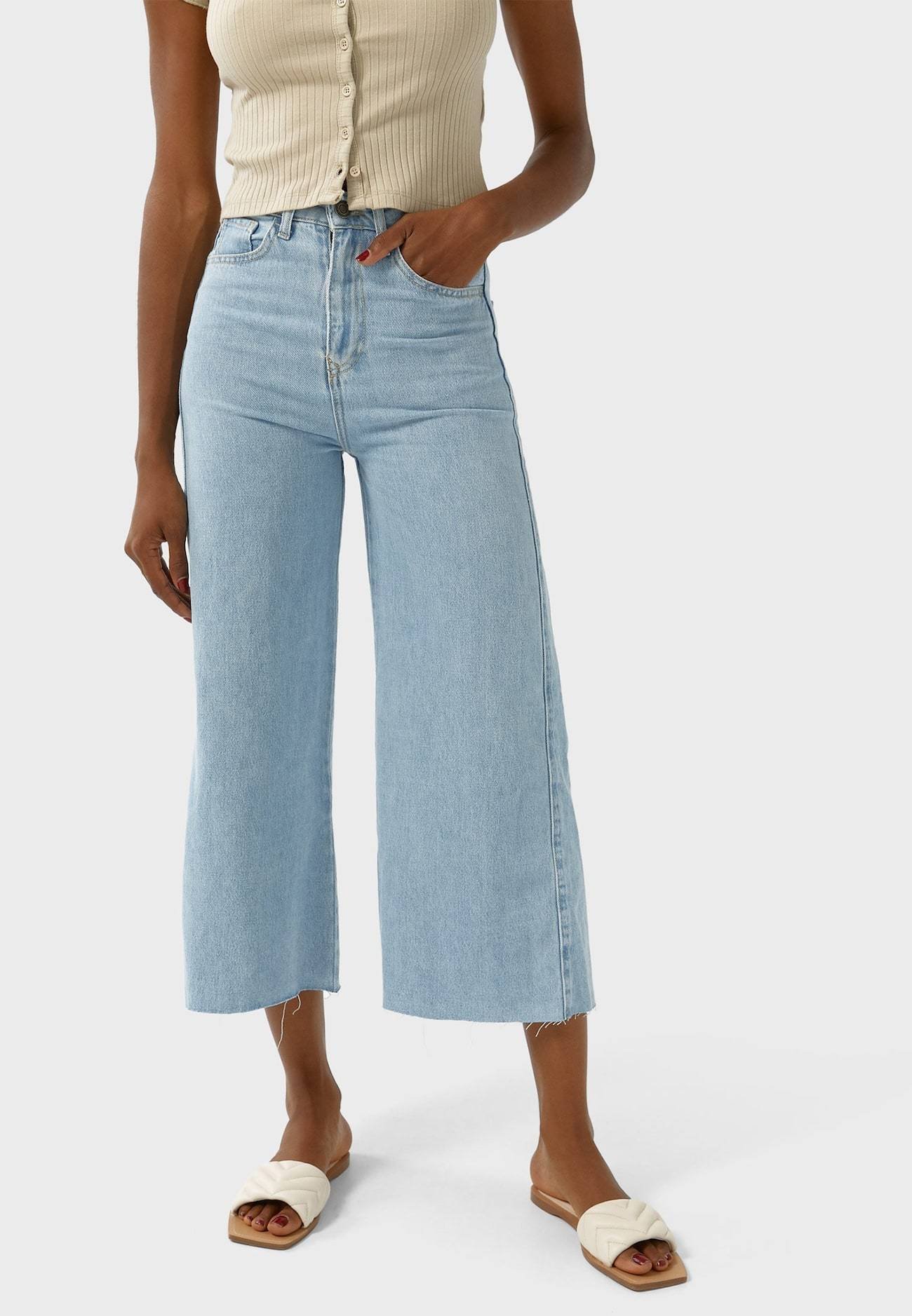 flared jeans stradivarius