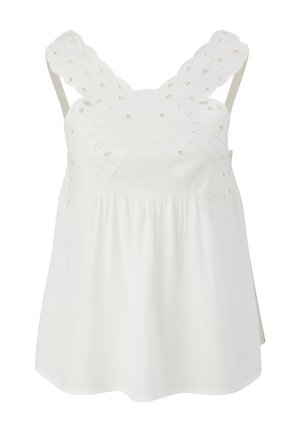 QS, À APPLICATION PAPILLON - Blouse - ecru