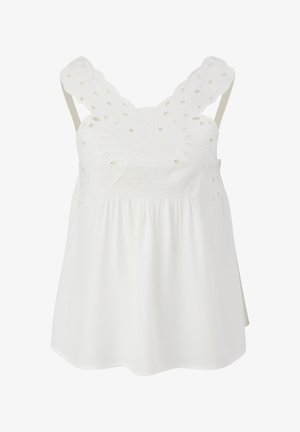 QS, À APPLICATION PAPILLON - Blouse - ecru