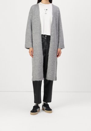 Strickjacke - mottled grey