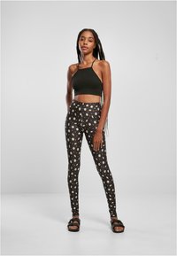 Urban Classics SOFT AOP - Tajice-hlače - blackdaisy