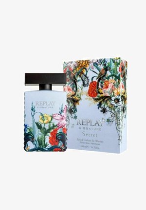 Replay Fragrances GIFTSET REPLAY SIGNATURE SECRET WOMAN EDT 100ML + POCHETTE - Eau de toilette - blue