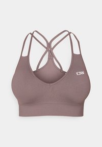 DEFINE SEAMLESS V SHAPE BRA - Športni modrček s srednjo podporo - dusty brown