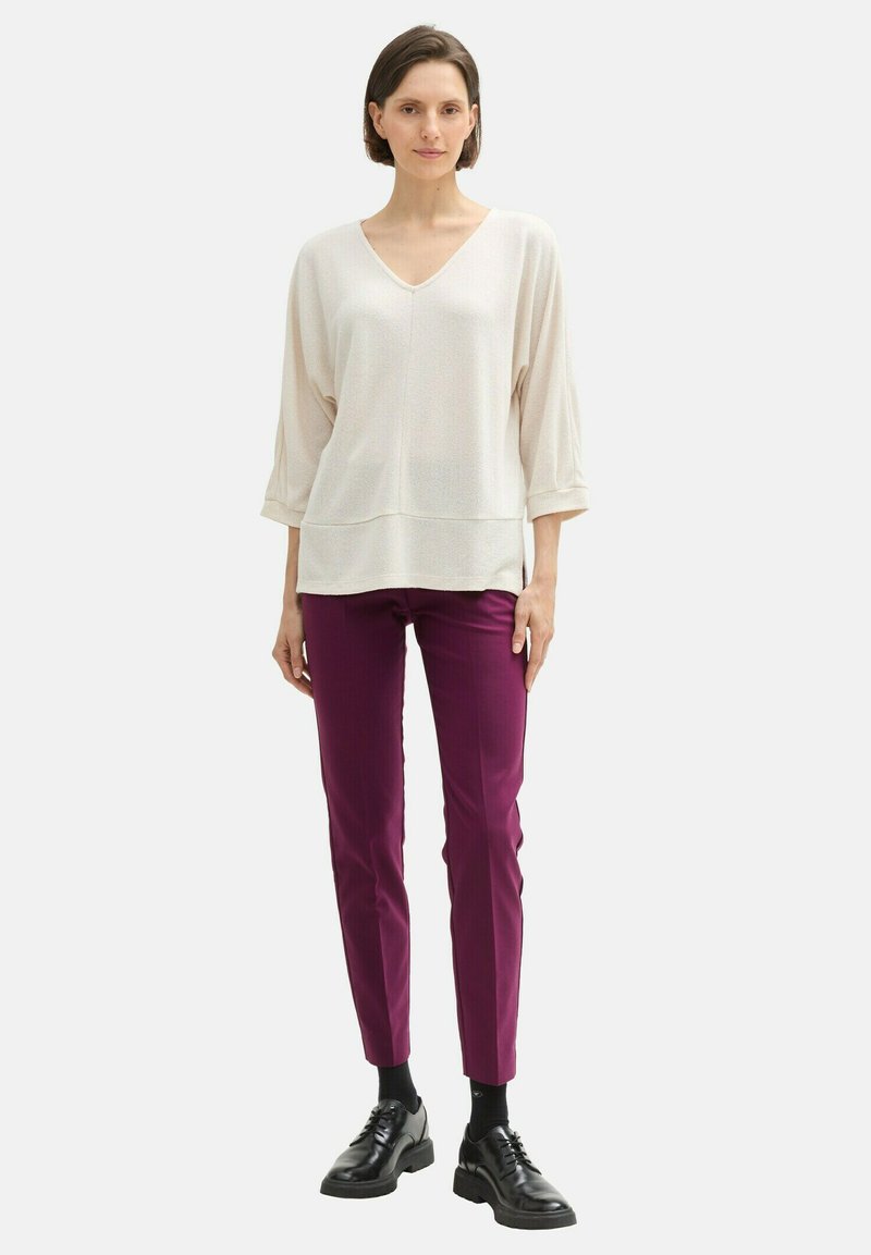 TOM TAILOR MIA SLIM - Chino kalhoty - blackberry