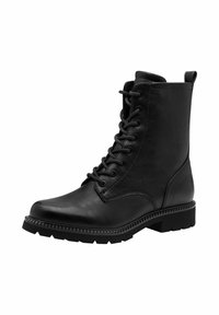 Tamaris Botines con cordones - black