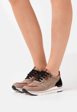 Marco Tozzi LACE UP - Trainers - taupe