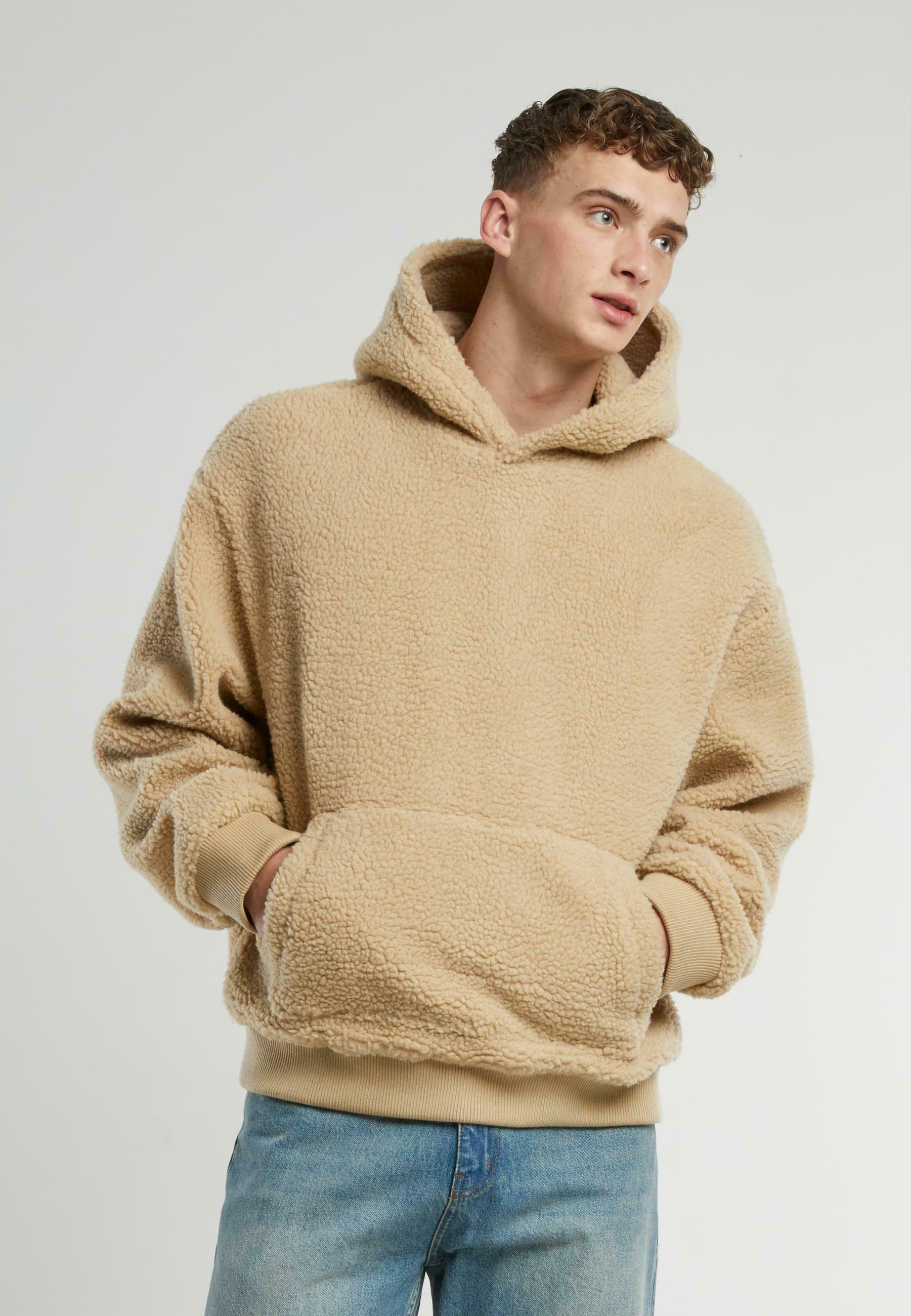 Urban Classics TEDDY - Džemperis su gobtuvu - unionbeige/Neutrali