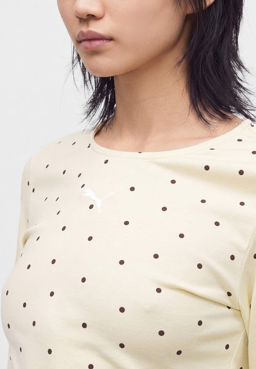 PUMA SPEED PROGRAM EUROPE WOMEN TEE - Long-sleeved top - creamy vanilla — photo 6