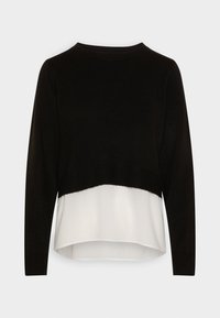 L/S MIX - Pulóver - black/cloud dancer