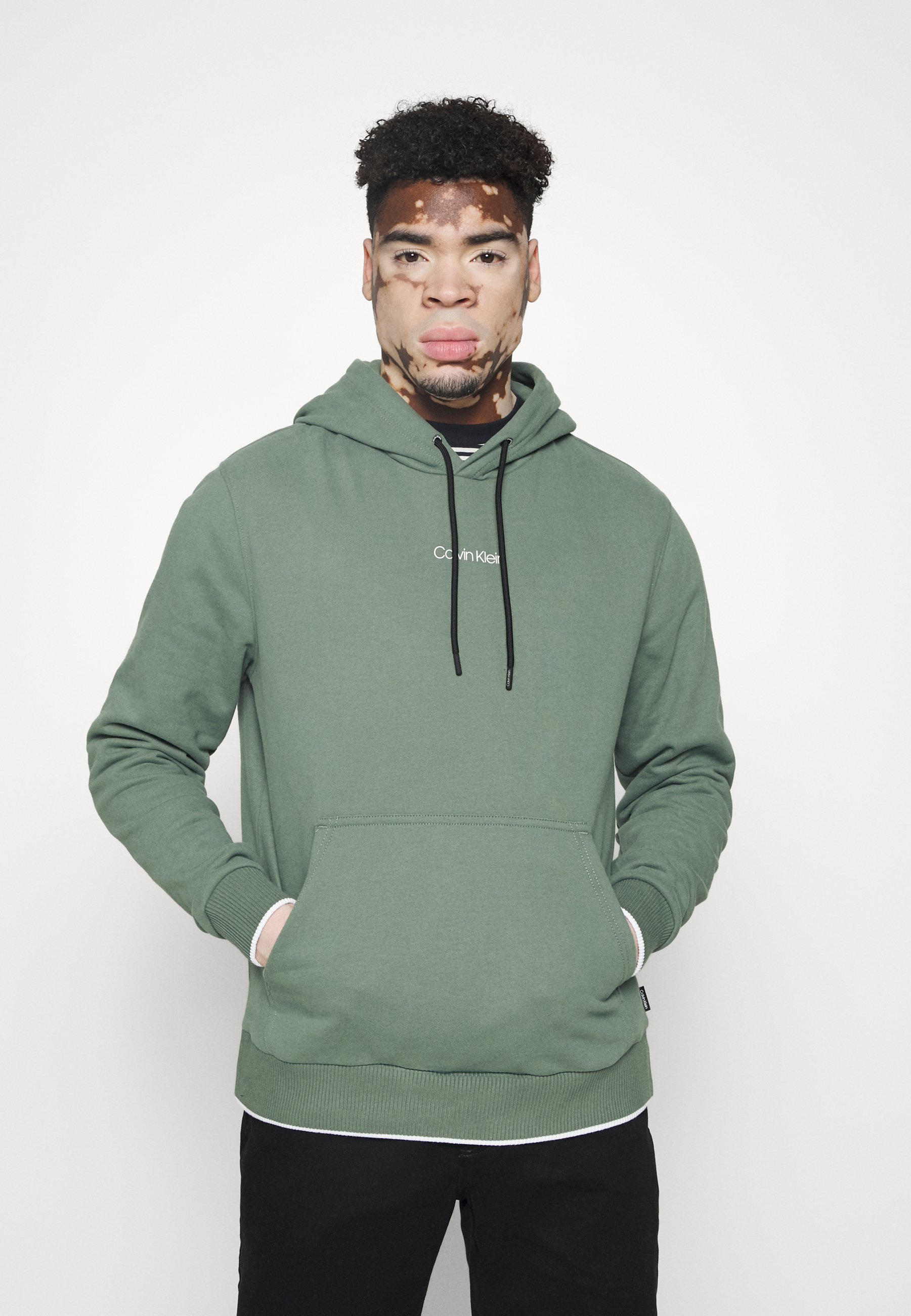 Green calvin klein hoodie Outlet
