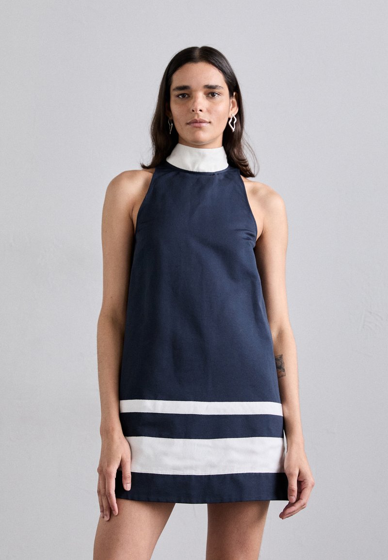 STAUD AHOY DRESS - Dnevna haljina - navy/ivory