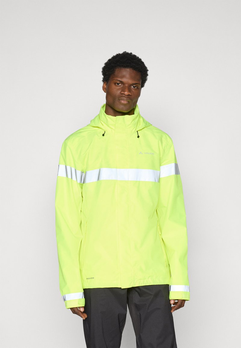 Vaude MENS LUMINUM RAIN JACKET - Sykkeljakke - neon yellow